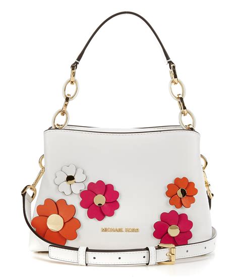 michael kors white floral bag